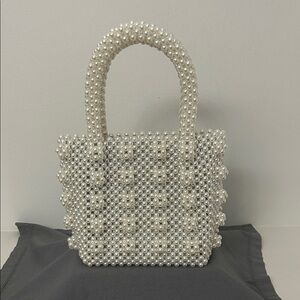 Chic Pearl Beaded Mini Bag